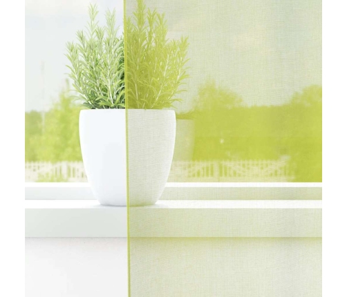 Voile Kardinad Koos Läbivõredega 2 Tk Apple Green 140X245 Cm