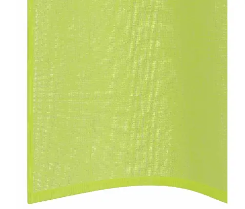 Voile Aizkari Ar Starplikām, 2 Gab., Dzeltenzaļi, 140X245 Cm Vidaxl