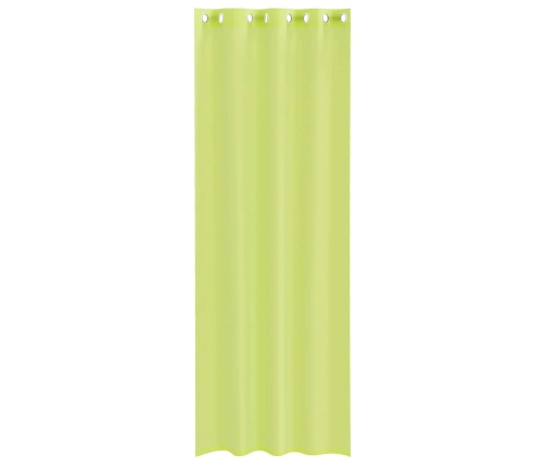 Voile Aizkari Ar Starplikām, 2 Gab., Dzeltenzaļi, 140X260 Cm Vidaxl