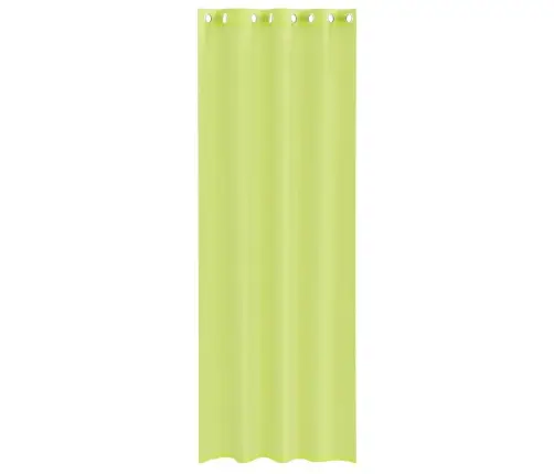 Voile Aizkari Ar Starplikām, 2 Gab., Dzeltenzaļi, 140X300 Cm Vidaxl