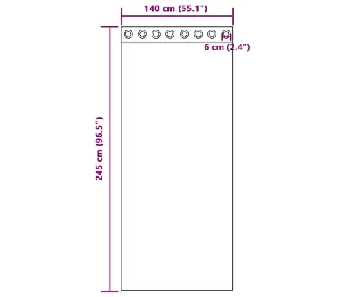 Voile Aizkari Ar Starplikām, 2 Gab., Melni, 140X245 Cm Vidaxl