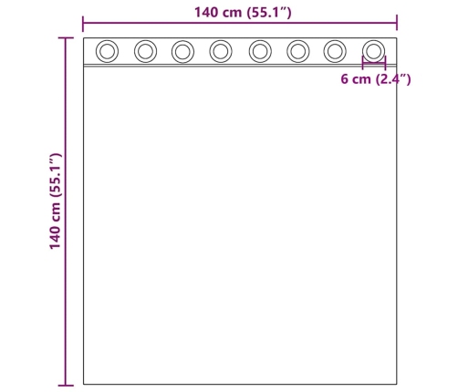 Voile Aizkari Ar Starplikām, 2 Gab., Brūni, 140X140 Cm Vidaxl