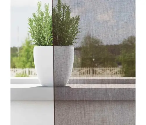 Voile Aizkari Ar Starplikām, 2 Gab., Brūni, 140X225 Cm Vidaxl