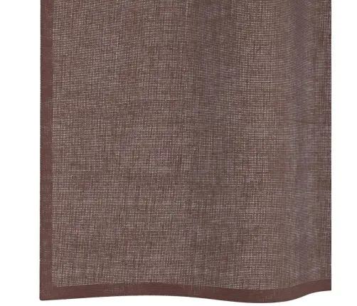 Voile Aizkari Ar Starplikām, 2 Gab., Brūni, 140X245 Cm Vidaxl