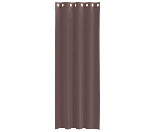 Voile Aizkari Ar Starplikām, 2 Gab., Brūni, 140X260 Cm Vidaxl