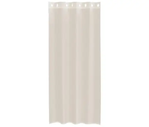 Voile Aizkari Ar Starplikām, 2 Gab., Krēmkrāsa, 140X225 Cm Vidaxl