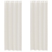 Voile Kardinad Rõngastega 2 Tk Kreem 140X260 Cm