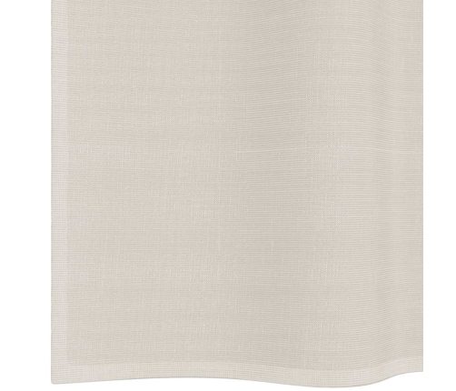 Voile Kardinad Rõngastega 2 Tk Kreem 140X260 Cm