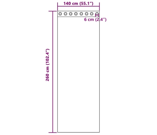 Voile Kardinad Rõngastega 2 Tk Kreem 140X260 Cm