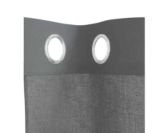Rõngastihendiga Kardinad 2 Tk Tumehall 140X140 Cm Rõngastihendiga Kardinad 2 Tk Tumehall 140X140 Cm