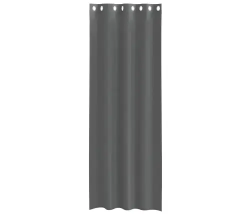 Rõngastihendiga Kardinad 2 Tk Tumehall 140X300 Cm Rõngastihendiga Kardinad 2 Tk Tumehall 140X300 Cm