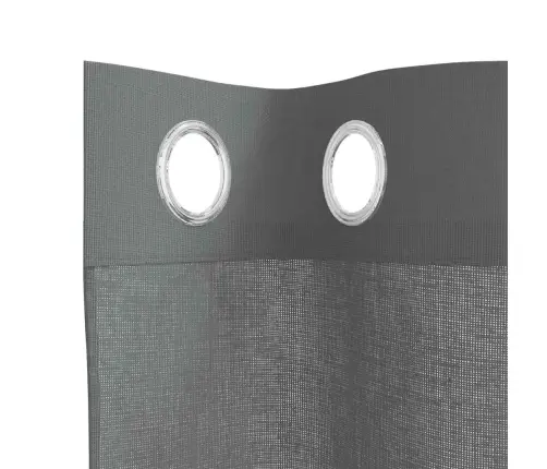 Rõngastihendiga Kardinad 2 Tk Tumehall 140X300 Cm Rõngastihendiga Kardinad 2 Tk Tumehall 140X300 Cm