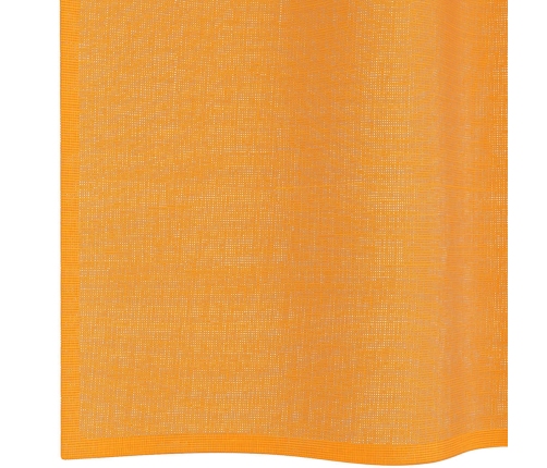 Voile Kardinad Rõngastihendiga 2 Tk Oranž 140X260 Cm