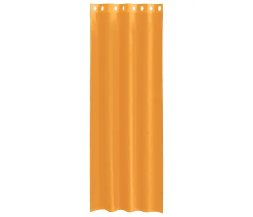 Voile Aizkari Ar Starplikām, 2 Gab., Oranži, 140X300 Cm Vidaxl