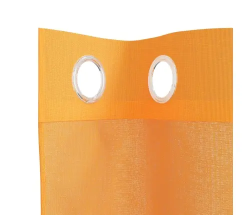 Voile Aizkari Ar Starplikām, 2 Gab., Oranži, 140X300 Cm Vidaxl
