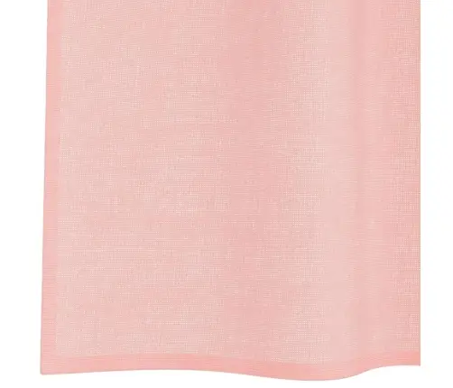 Voile Užuolaidos Su Įvorėmis, 2Vnt., Rožinės Spalvos, 140X140Cm