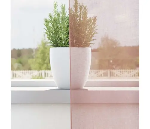 Voile Aizkari Ar Starplikām, 2 Gab., Rozā, 140X245 Cm Vidaxl