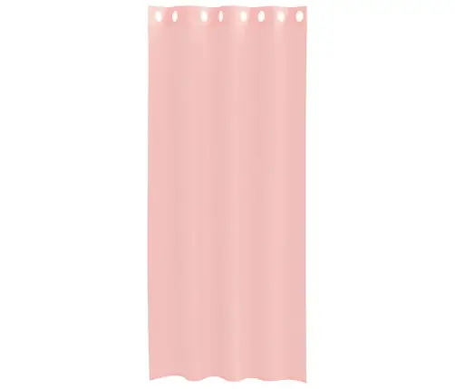 Voile Aizkari Ar Starplikām, 2 Gab., Rozā, 140X245 Cm Vidaxl