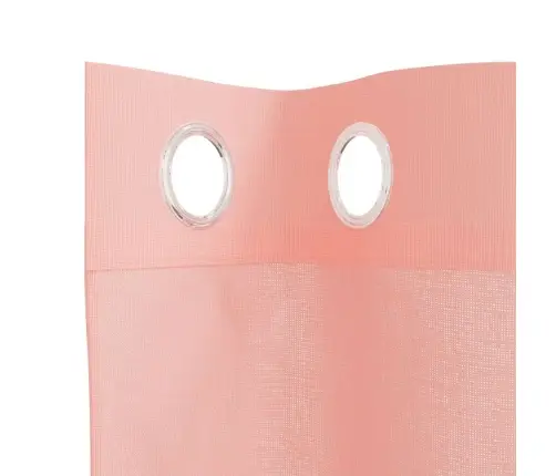 Voile Aizkari Ar Starplikām, 2 Gab., Rozā, 140X245 Cm Vidaxl