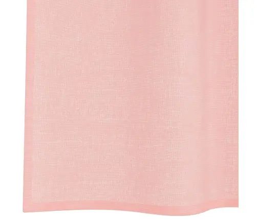 Voile Kardinad Rõngastega 2 Tk Roosa 140X300 Cm