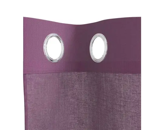 Voile Užuolaidos Su Įvorėmis, 2Vnt., Violetinės Sp., 140X140Cm