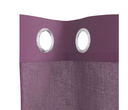 Voile Užuolaidos Su Įvorėmis, 2Vnt., Violetinės Sp., 140X260Cm
