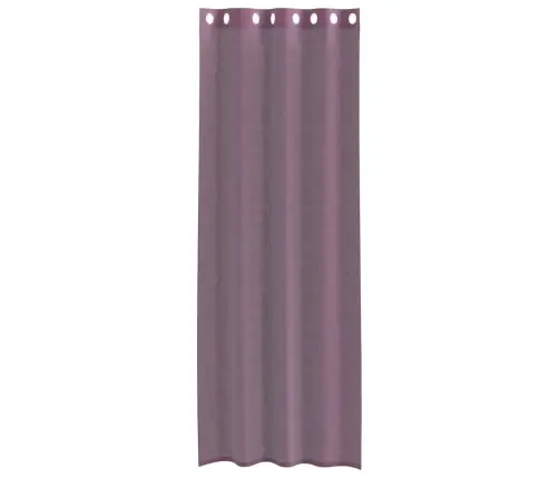 Voile Aizkari Ar Starplikām, 2 Gab., Violeti, 140X300 Cm Vidaxl