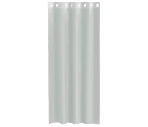 Voile Aizkari Ar Starplikām, 2 Gab., Gaiši Pelēki, 140X225 Cm Vidaxl