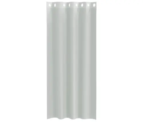 Voile Kardinad Rõngastihendiga 2 Tk Helehall 140X245 Cm