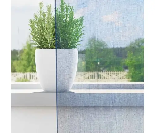 Voile Aizkari Ar Starplikām, 2 Gab., Koši Zili Vidaxl