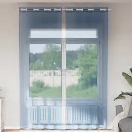 Voile Aizkari Ar Starplikām, 2 Gab., Koši Zili Vidaxl