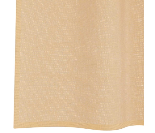 Voile-Kardinad Rõngastihendiga 2 Tk Liiv