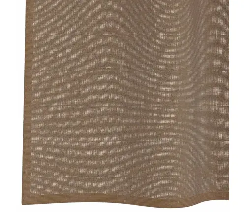 Voile Užuolaidos Su Įvorėmis, 2Vnt., Šviesiai Rudos Spalvos