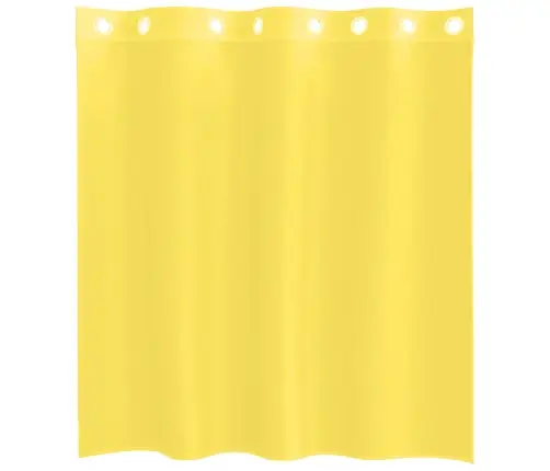 Voile Kardinad Koos Rõngastihendiga 2 Tk Kollane