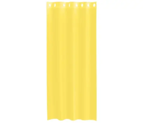 Voile Aizkari Ar Starplikām, 2 Gab., Dzelteni Vidaxl