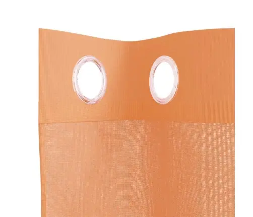 Voile Kardinad Rõngastega 2 Tk Terrakota