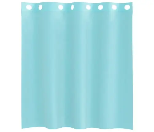 Voile Aizkari Ar Starplikām, 2 Gab., Tirkīzzili Vidaxl