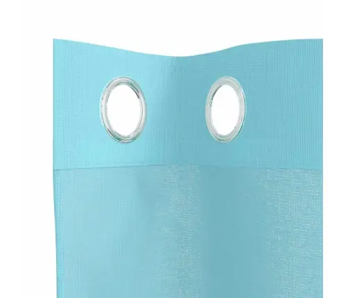 Voile Aizkari Ar Starplikām, 2 Gab., Tirkīzzili Vidaxl