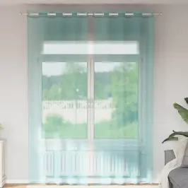 Voile Užuolaidos Su Įvorėmis, 2Vnt., Turkio Spalvos