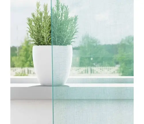 Voile Užuolaidos Su Įvorėmis, 2Vnt., Turkio Spalvos