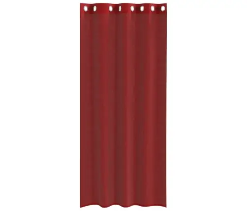Voile Kardinad Koos Rõngastega 2 Tk Wine Red