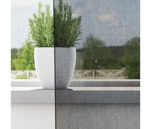 Voile Aizkari Ar Stieņu Kabatām, 2 Gab., Melni Vidaxl Voile Aizkari Ar Stieņu Kabatām, 2 Gab., Melni Vidaxl