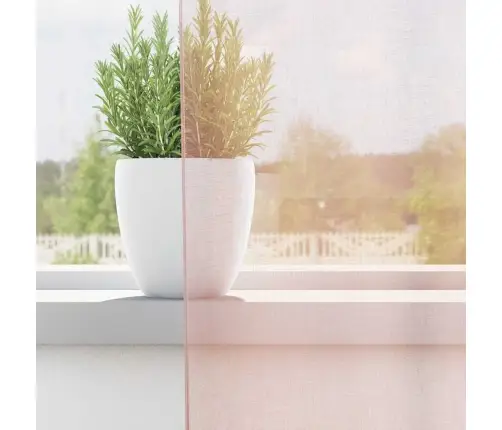 Voile Aizkari Ar Stieņu Kabatām, 2 Gab., Gaiši Rozā Vidaxl