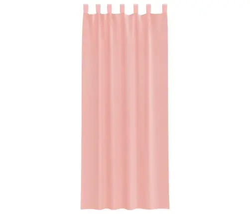 Voile Užuolaidos Su Strypų Kišenėmis, 2Vnt., Rožinės Spalvos