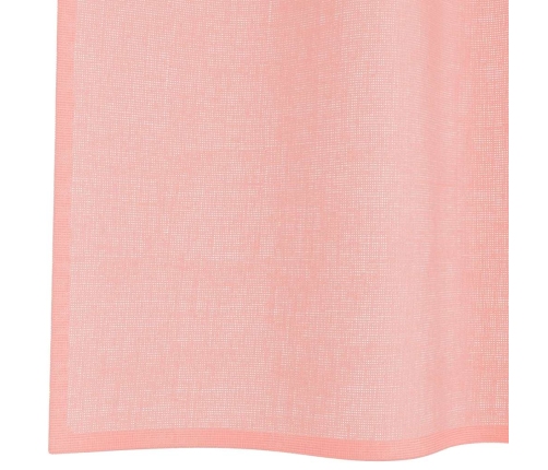 Voile Kardinad Varrastega Taskutega 2 Tk Roosa