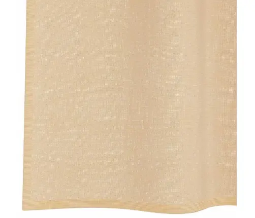Voile Aizkari Ar Stieņu Kabatām, 2 Gab., Smilšu Krāsa Vidaxl