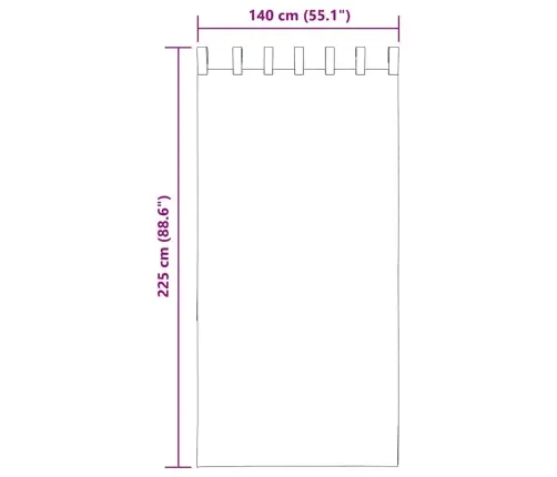 Voile Aizkari Ar Stieņu Kabatām, 2 Gab., Smilšu Krāsa Vidaxl
