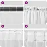 Voile Kardinad Varrastega Taskutega 2 Tk Liiv Voile Kardinad Varrastega Taskutega 2 Tk Liiv