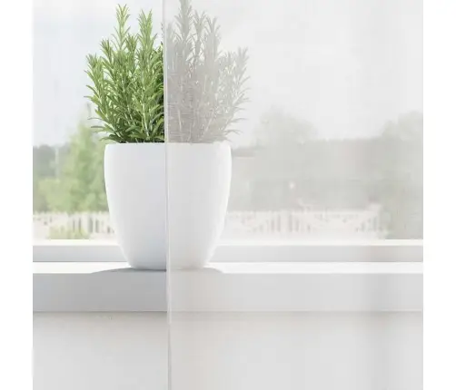 Voile Aizkari Ar Stieņu Kabatām, 2 Gab., Balti Vidaxl