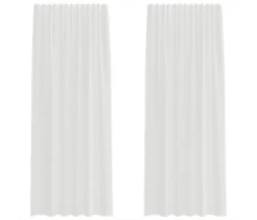 Varrastega Taskukardinad 2 Tk Valge